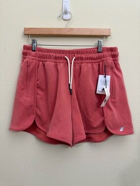 Women’s Drawstring Athletic Shorts in Coral